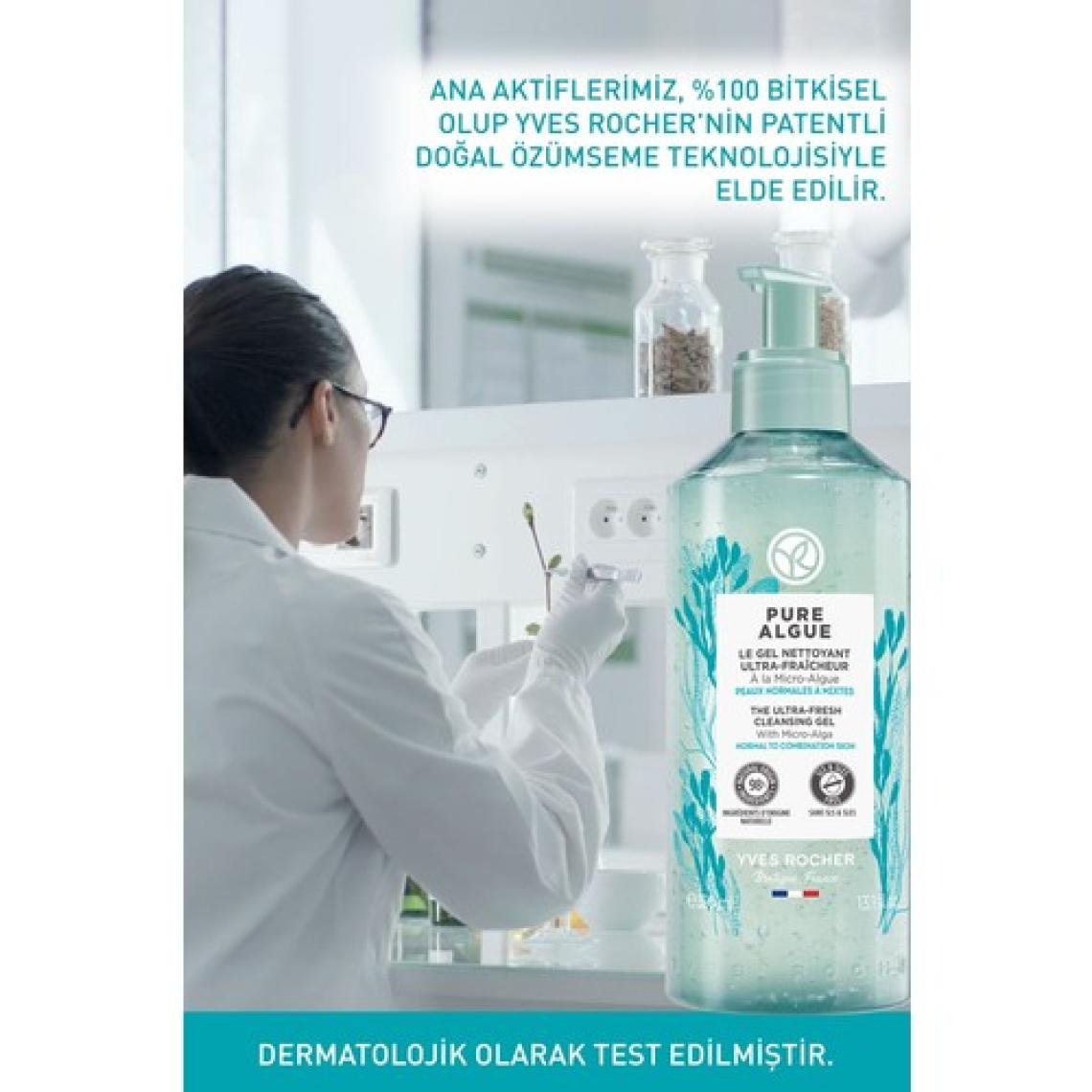 Yves Rocher Normal ve Kuru Cilt, Canlandırıcı, Antioksidan, Prebiyotik Yüz Yıkama Jeli-Pure Algue-390ml