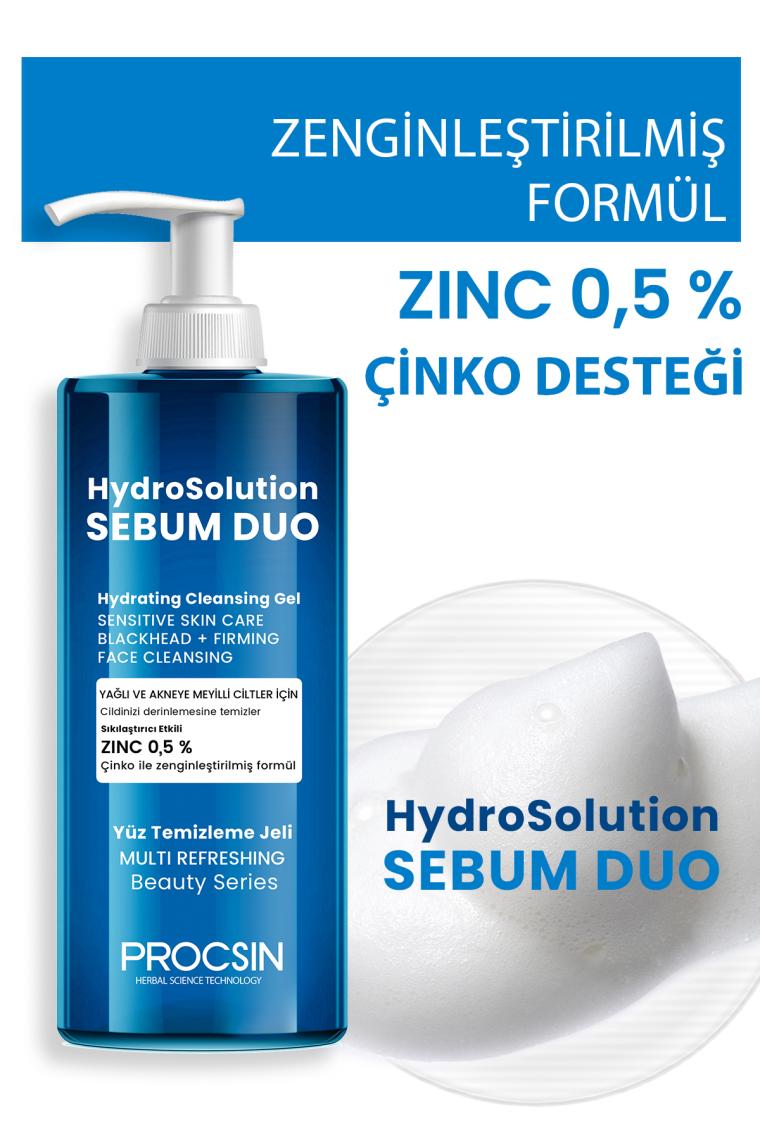 Procsin Hydro Solution Sebum Duo Yüz Temizleme Jeli 200 ml
