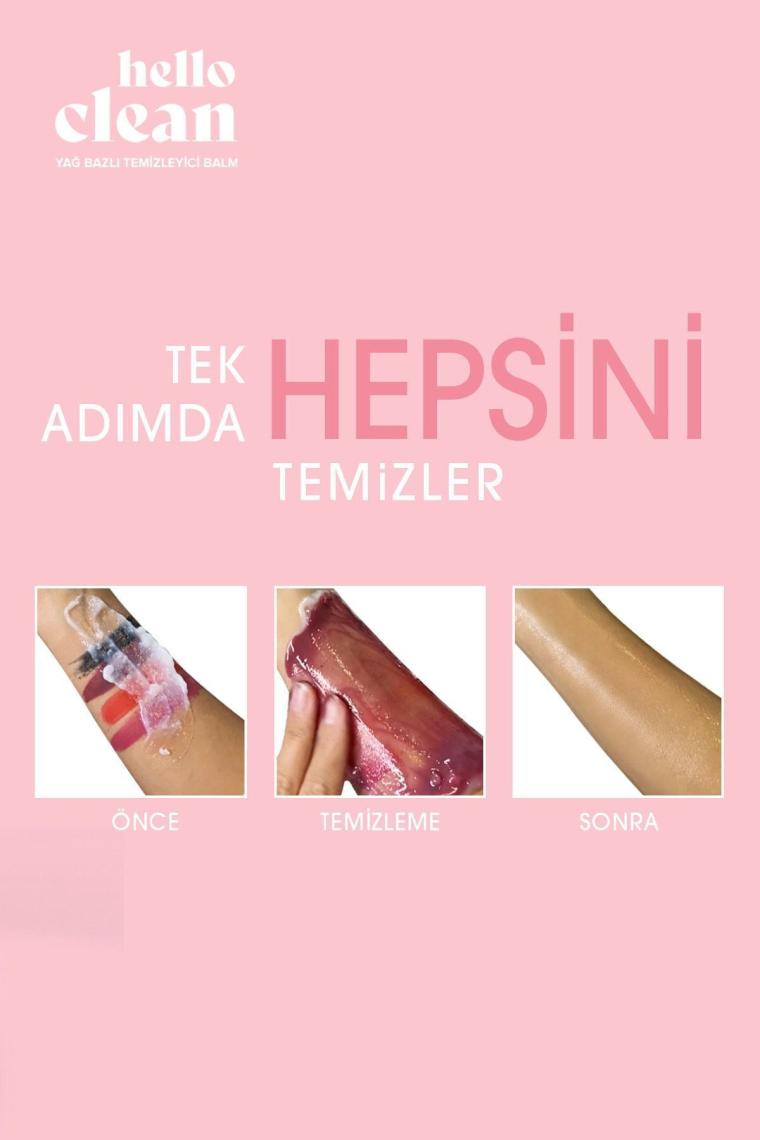 Herbaderm Hello Clean Squalane & Bisabolol Rahatlatıcı Yağ Bazlı Temizleyici Balm 100 ml