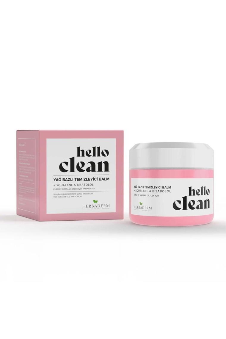 Herbaderm Hello Clean Squalane & Bisabolol Rahatlatıcı Yağ Bazlı Temizleyici Balm 100 ml