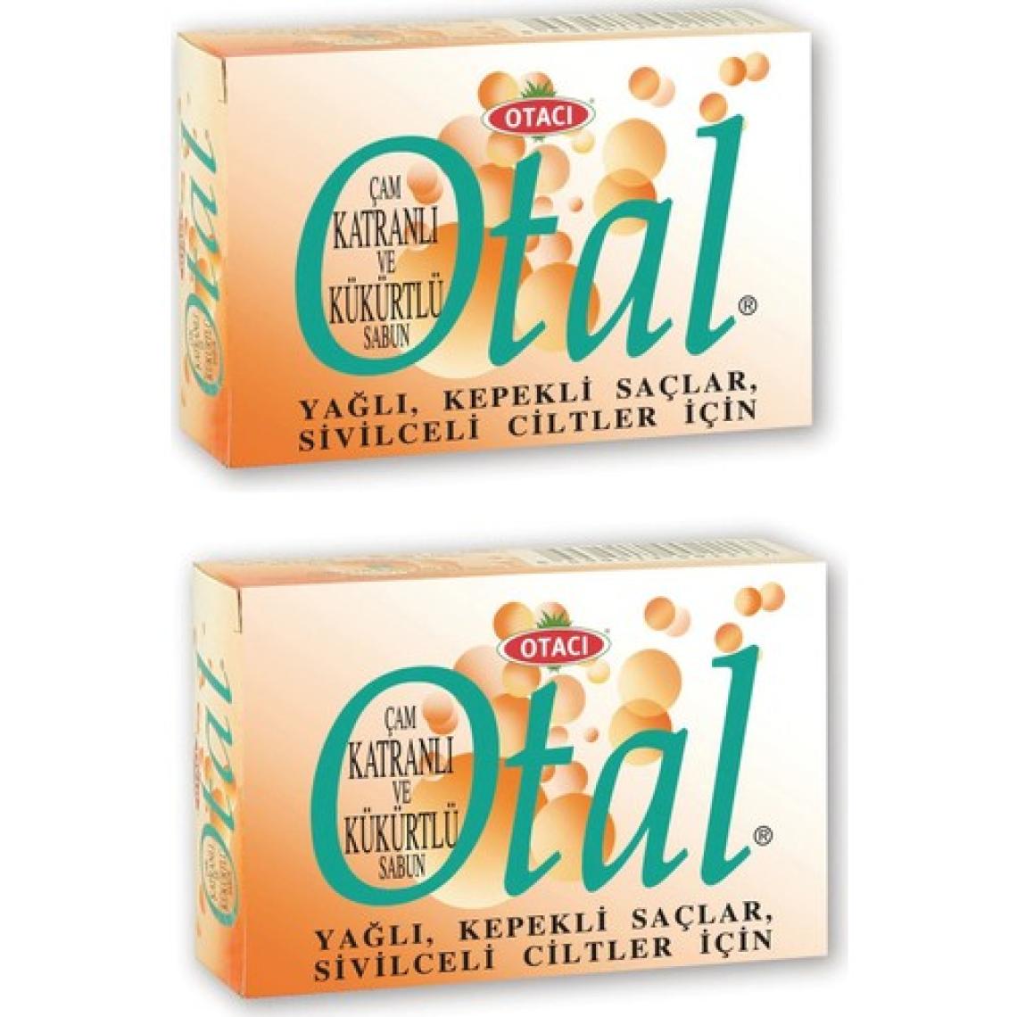 Otacı Otal Çam Katranlı Kükürtlü Sabun 80 gr 2 Adet-Yağlı Saçlar Sivilceli Ciltler Için