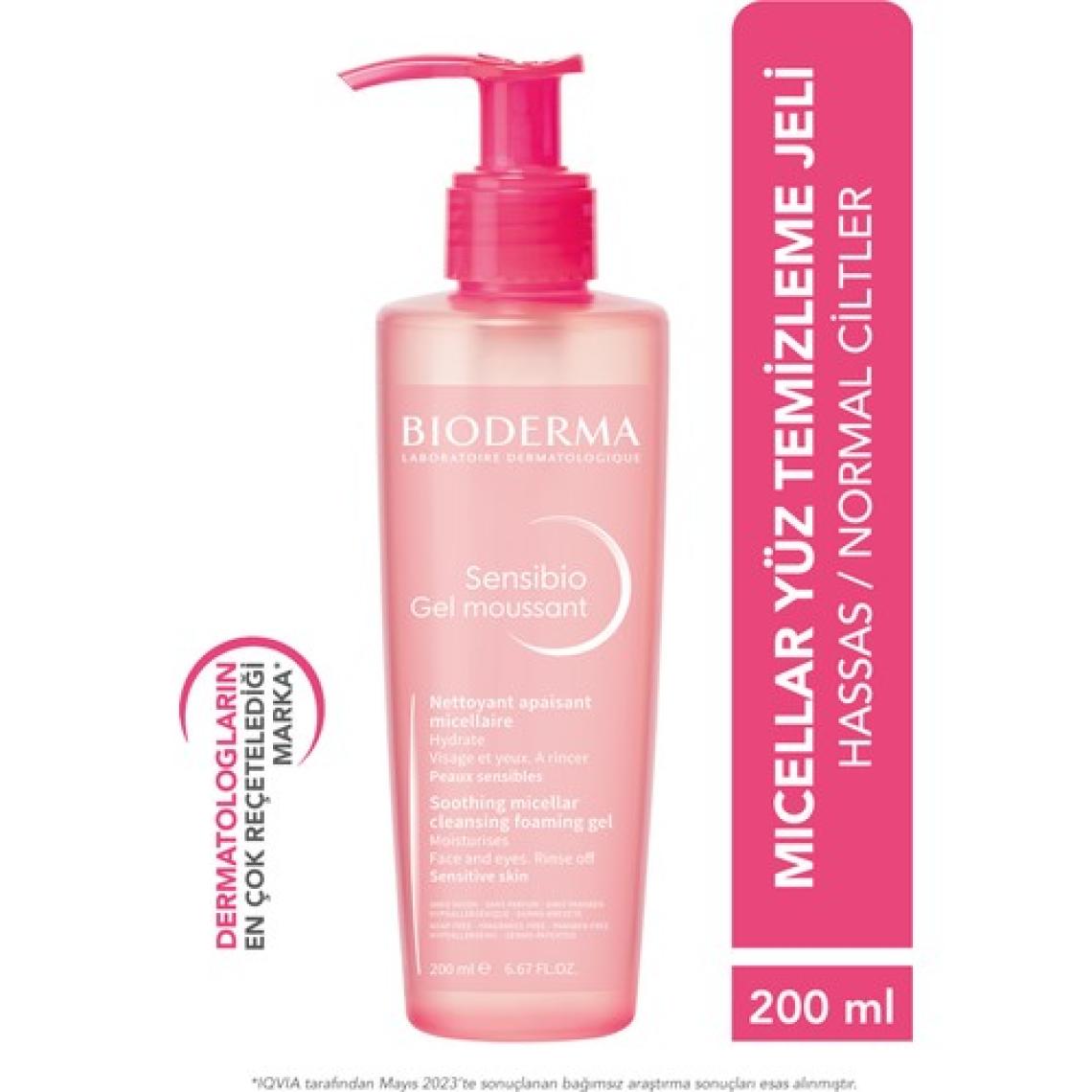 Bioderma Sensibio Foaming Gel 200 ml Hassas Ciltler Temizleme Jeli