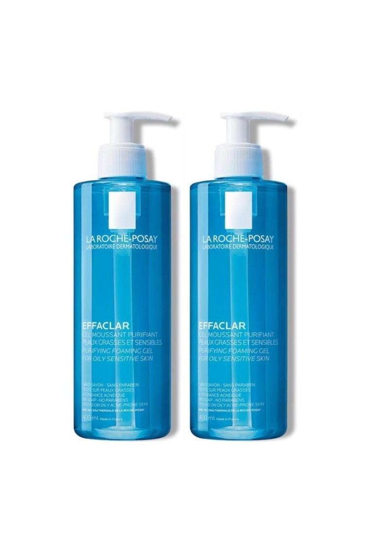 La Roche-Posay Effaclar Gel 400 ml 2'li Kofre Paket Yüz Temizleme Jeli