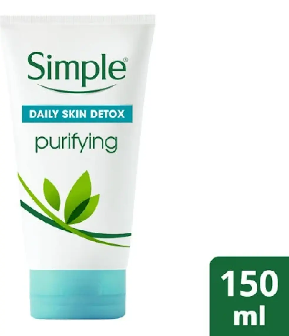 Simple Daily Skin Detox Arındırıcı Yüz Temizleme Jeli Temiz Ve Parlamayan Bir Cilt İçin 150 ml