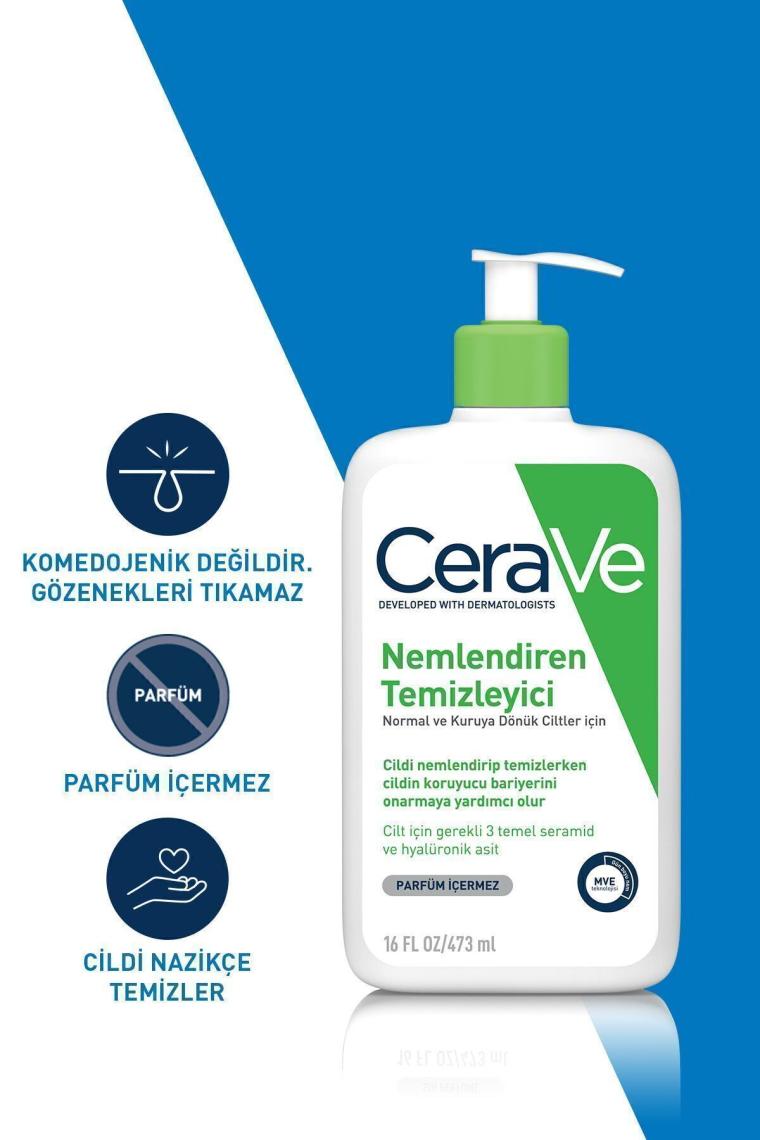 Normal Ve Kuru Ciltler İçin Nemlendiren Temizleyici 473ml