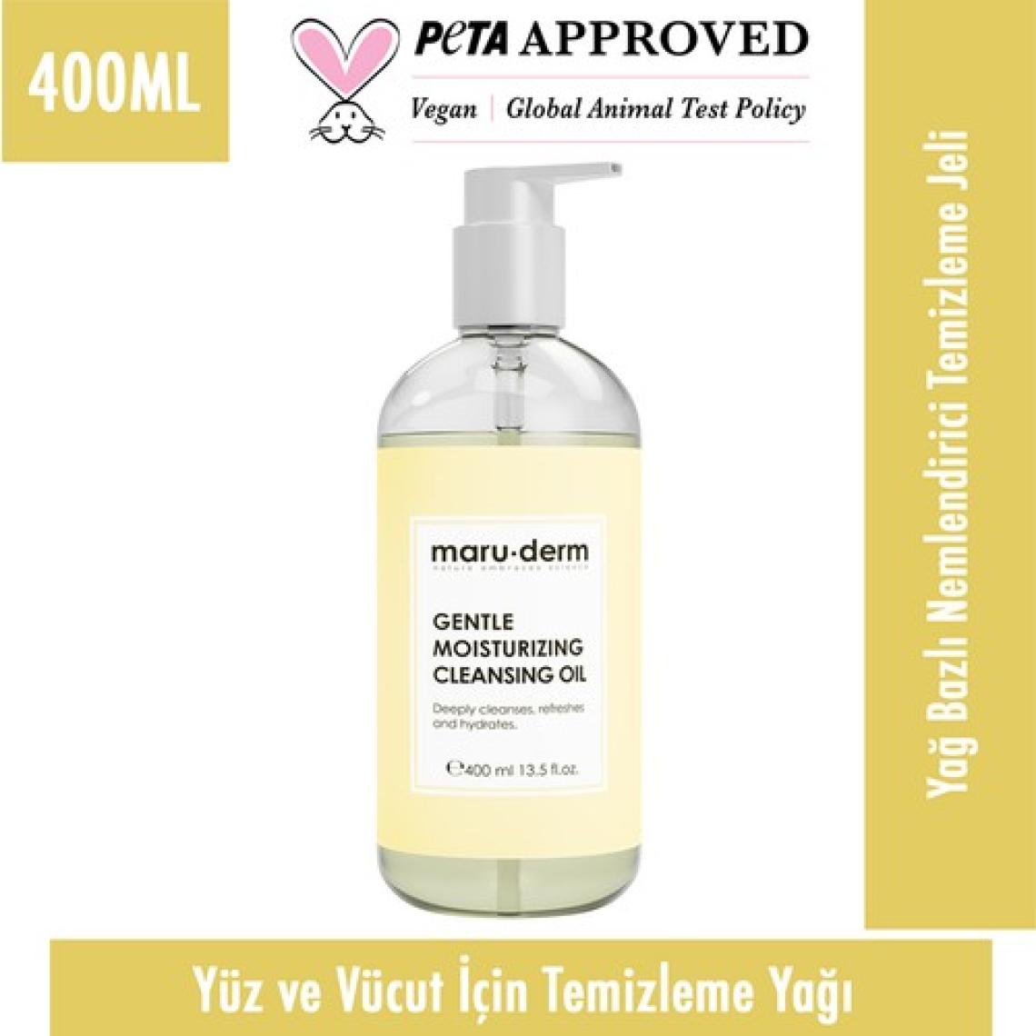 Maruderm Yağ Bazlı Temizleyici 400 ml - Yüz ve Vücut Için Temizleme Yağı