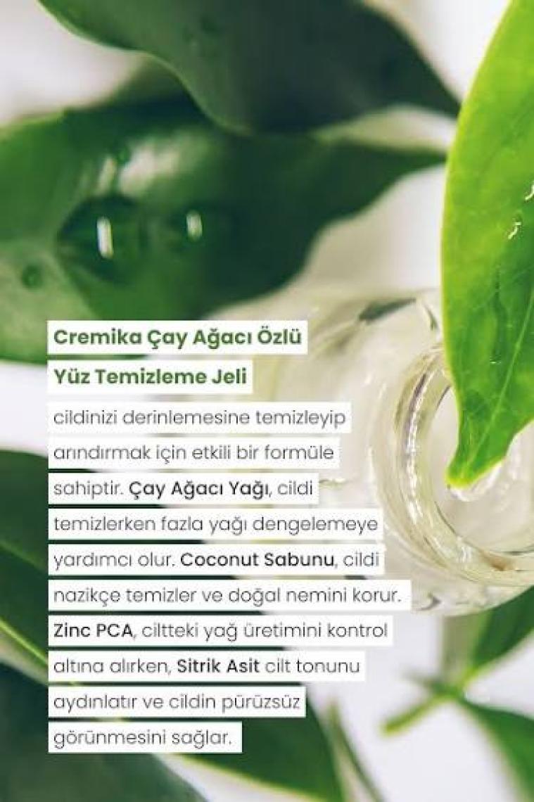 Cremika Çay Ağacı Özlü Yüz Temizleme Jeli 400 ml