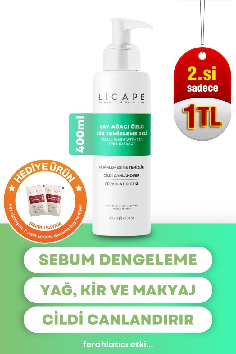 Licape Çay Ağacı Özlü Yüz Temizleme Jeli 400 ml