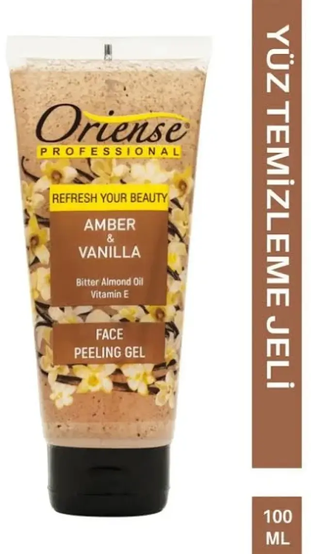 Amber & Vanilya Yüz Temizleme Peeling Jeli - Kayısı Çekirdeği, Acı Badem Yağı ve E Vitamini