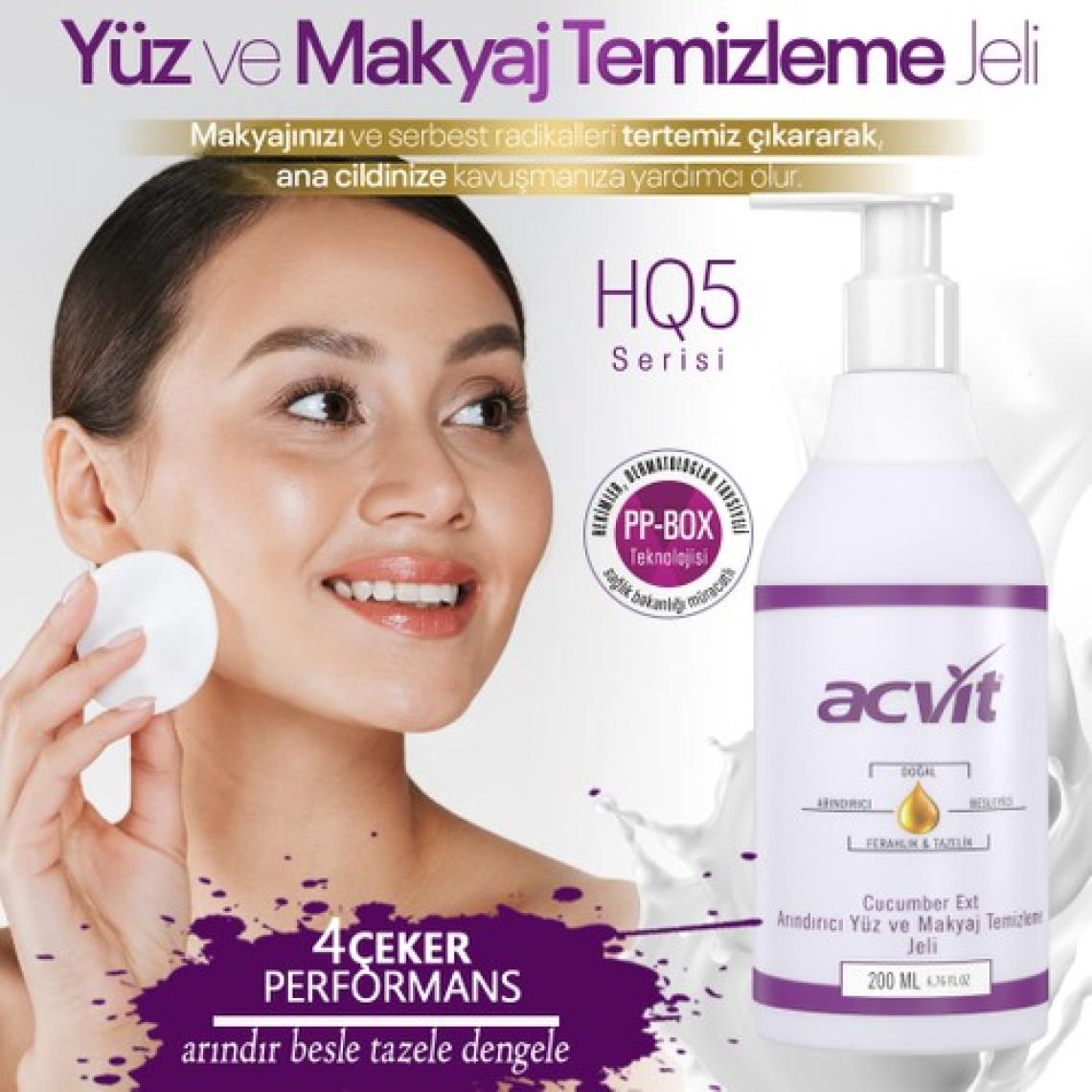 Acvit Arındırıcı Yüz Ve Makyaj Temizleme Jeli - 200 ml