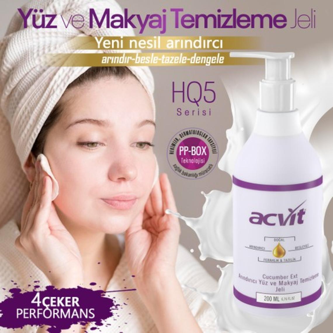 Acvit Arındırıcı Yüz Ve Makyaj Temizleme Jeli - 200 ml