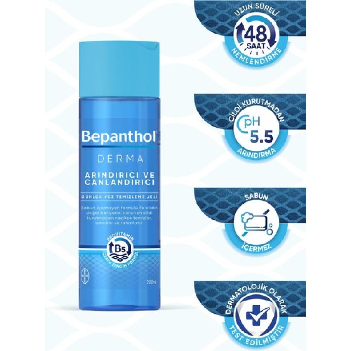 Bepanthol Derma Arındırıcı ve Canlandırıcı Günlük Yüz Temizleme Jeli 200 ml