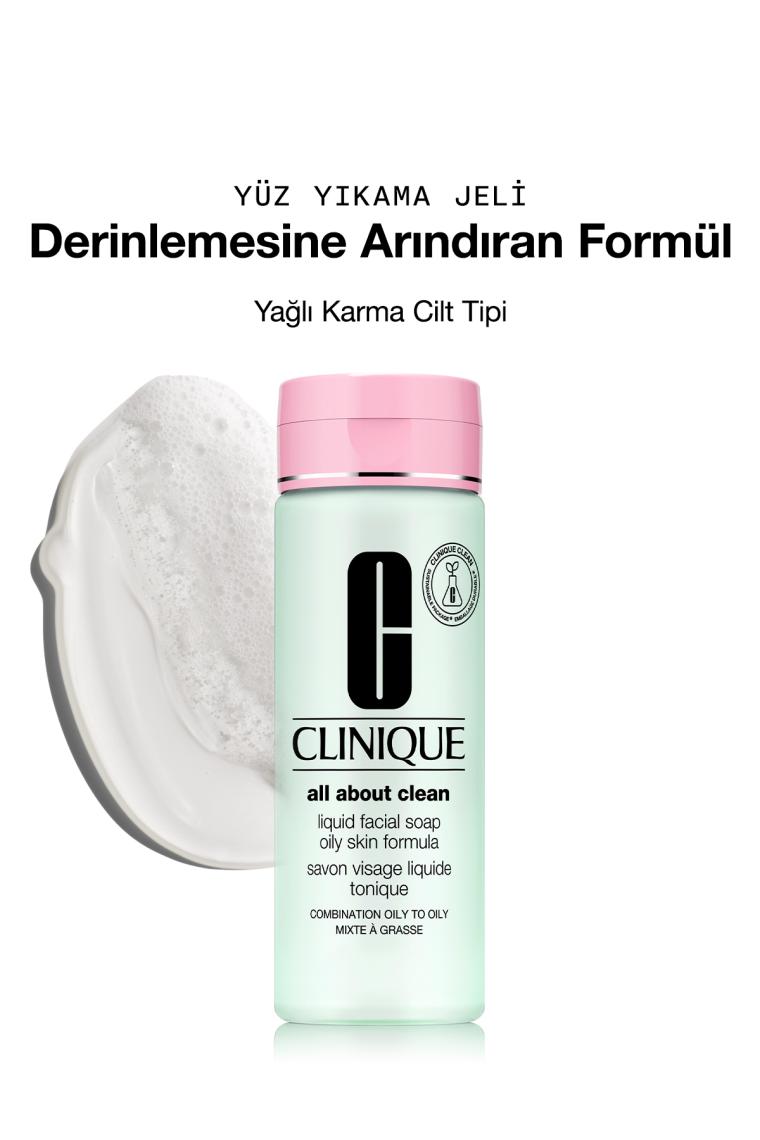Clinique All About Celan Liquid Facial Soap Yüz Temizleme Jeli 200 ml