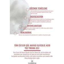 Harrem Rose Series Tüm Ciltler Gül Mayası Glycolic Acid Hassas Yüz Yıkama Jeli 200 ml