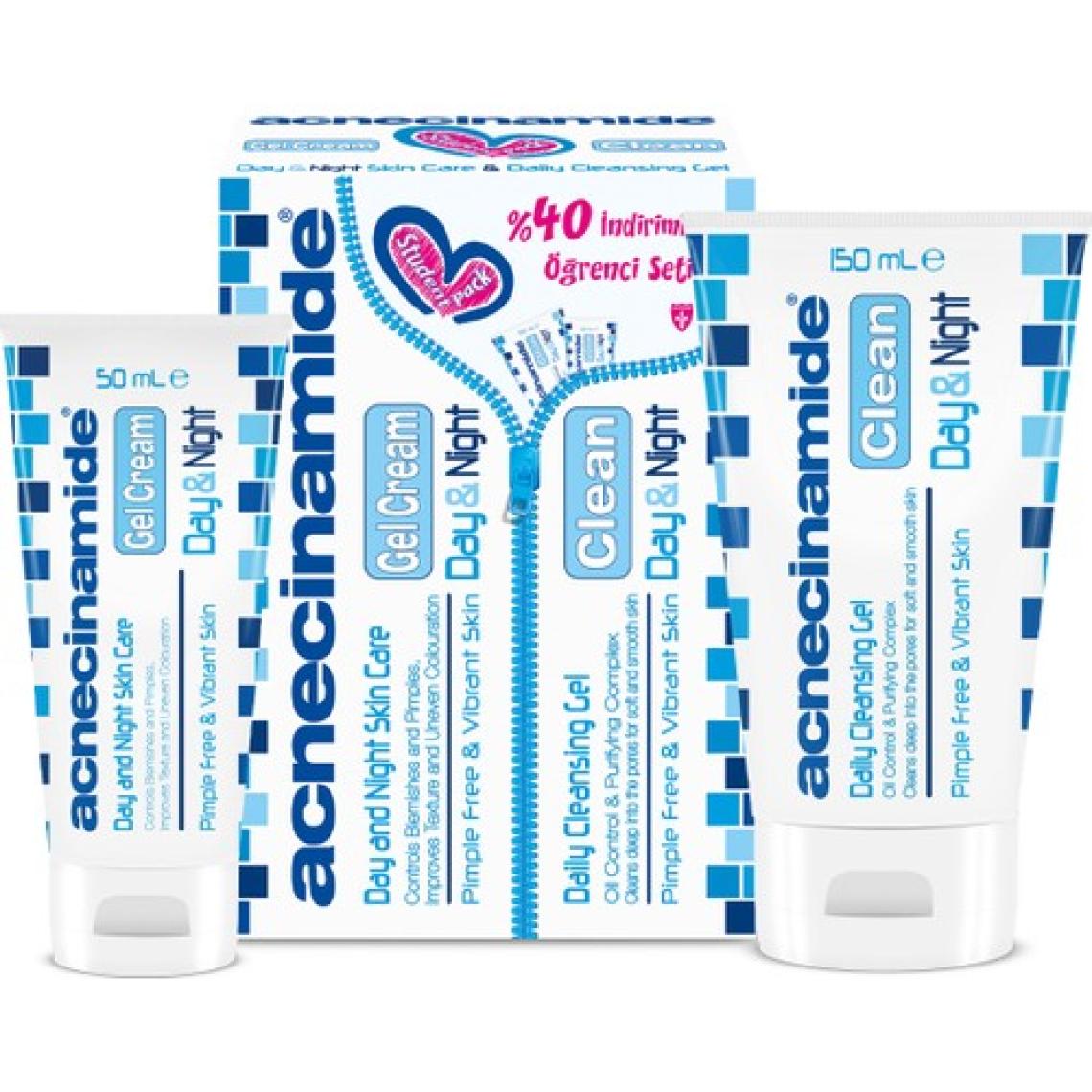 Acnecinamide Student Pack Yüz Temizleme Jeli ve Jel Krem 150 ml + 50 ml