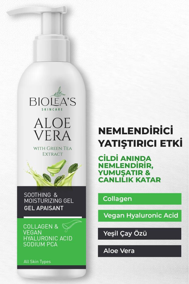 Biolea's Aloevera Nemlendirici Jel  +Vegan Hyalüronik Asit+Sodyum Pca 200 ml
