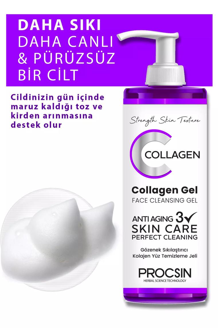 Gözenek Sıkılaştırıcı Kolajen Yüz Temizleme Jeli 150 ML