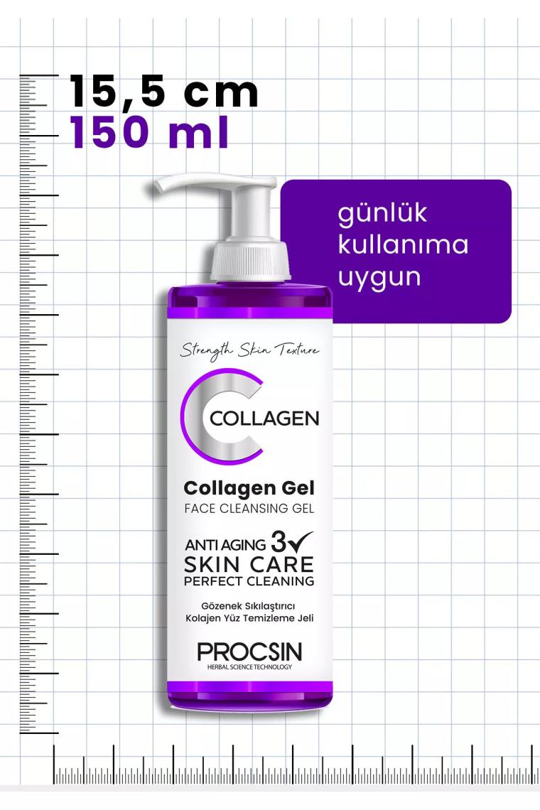 Gözenek Sıkılaştırıcı Kolajen Yüz Temizleme Jeli 150 ML