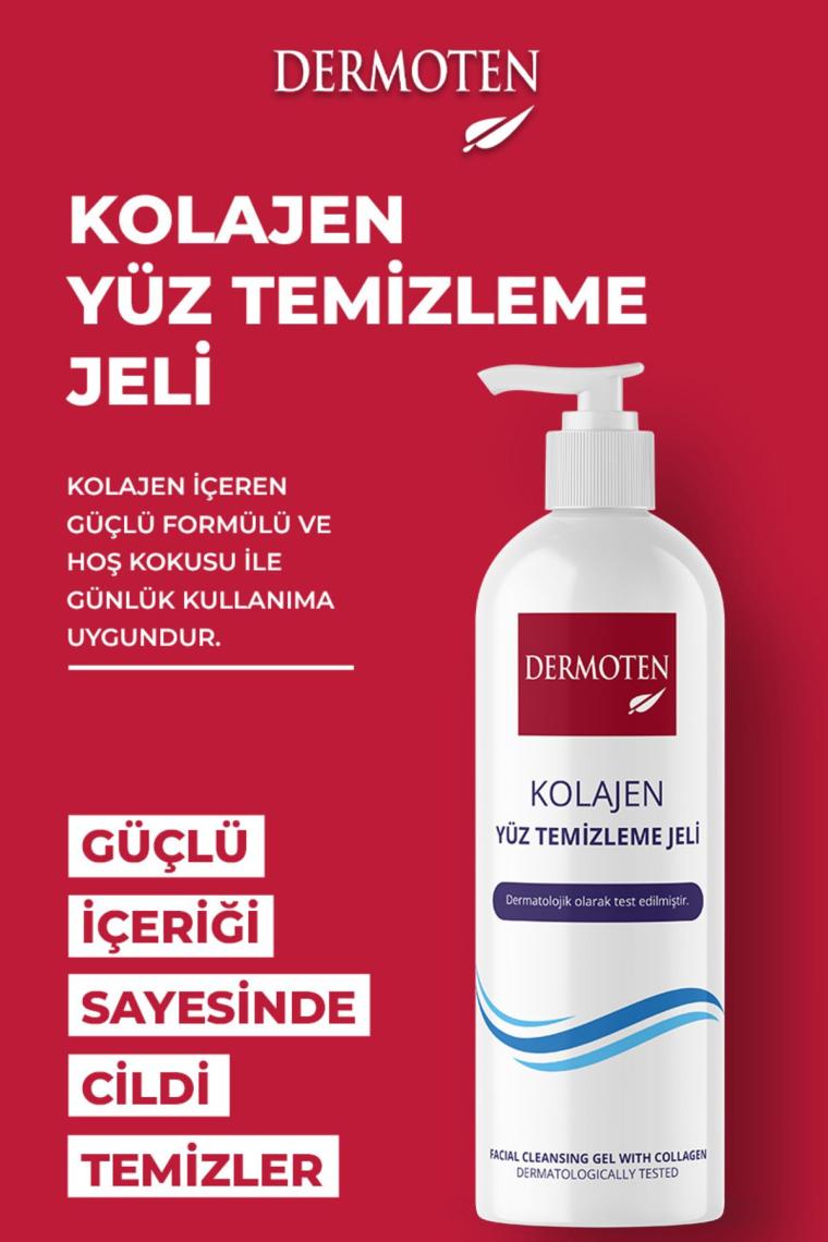 Dermoten  Içerikli Yüz Temizleme Jeli