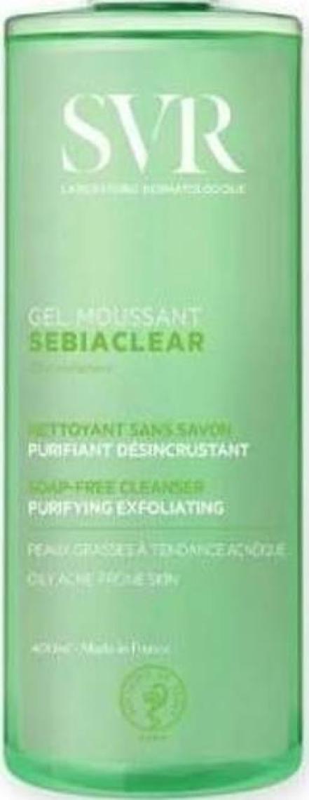 SVR Sebiaclear Foaming Gel 400ml - Yağlı ve Hassas Ciltler İçin Temizleme Jeli