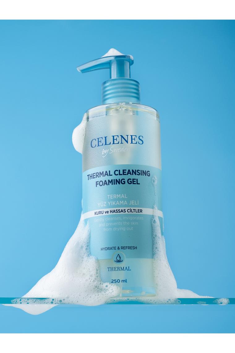 Celenes Thermal Kuru ve Hassas Ciltler 250 ml Yüz Yıkama Jeli
