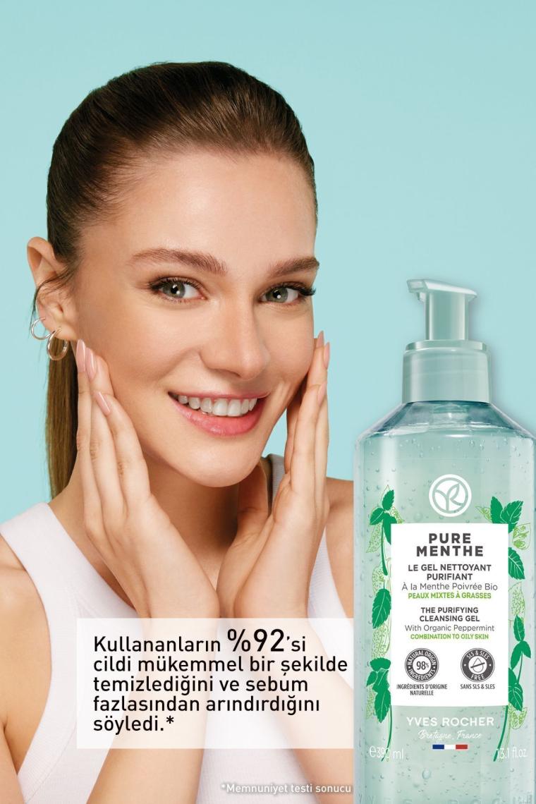 Karma Ve Yağlı Ciltler Için Pure Menthe Prebiyotik Yüz Yıkama / Temizleme Jeli-390 ml