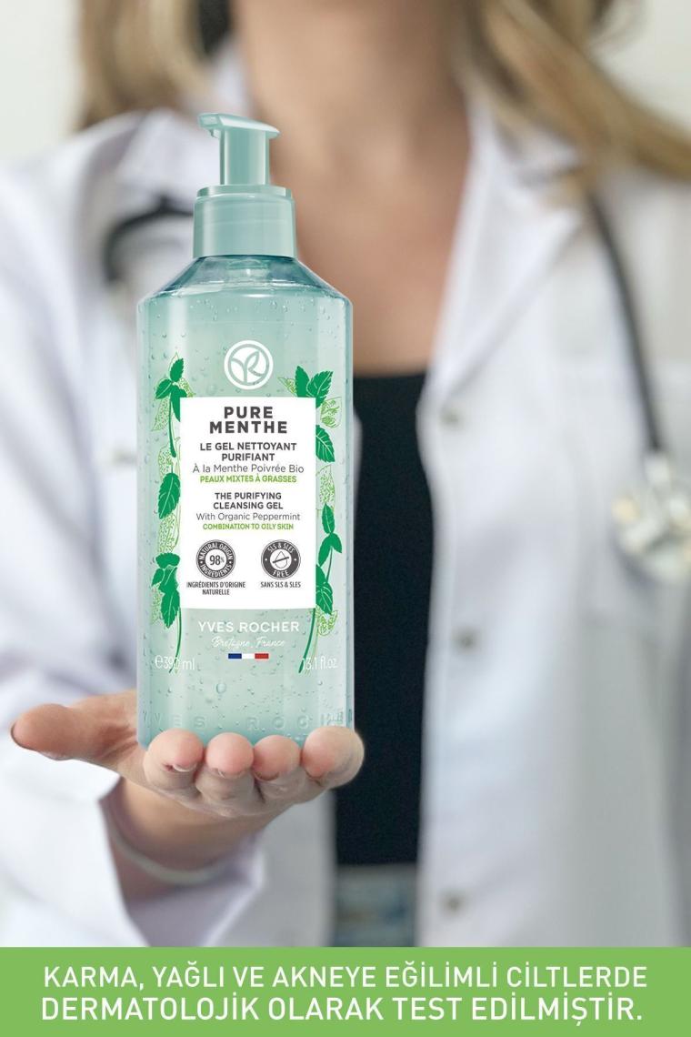 Karma Ve Yağlı Ciltler Için Pure Menthe Prebiyotik Yüz Yıkama / Temizleme Jeli-390 ml