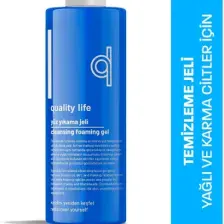 Quality Life Yüz Yıkama Jeli 400 Ml Yağlı Karma Ciltler Için Makyaj Temizleme