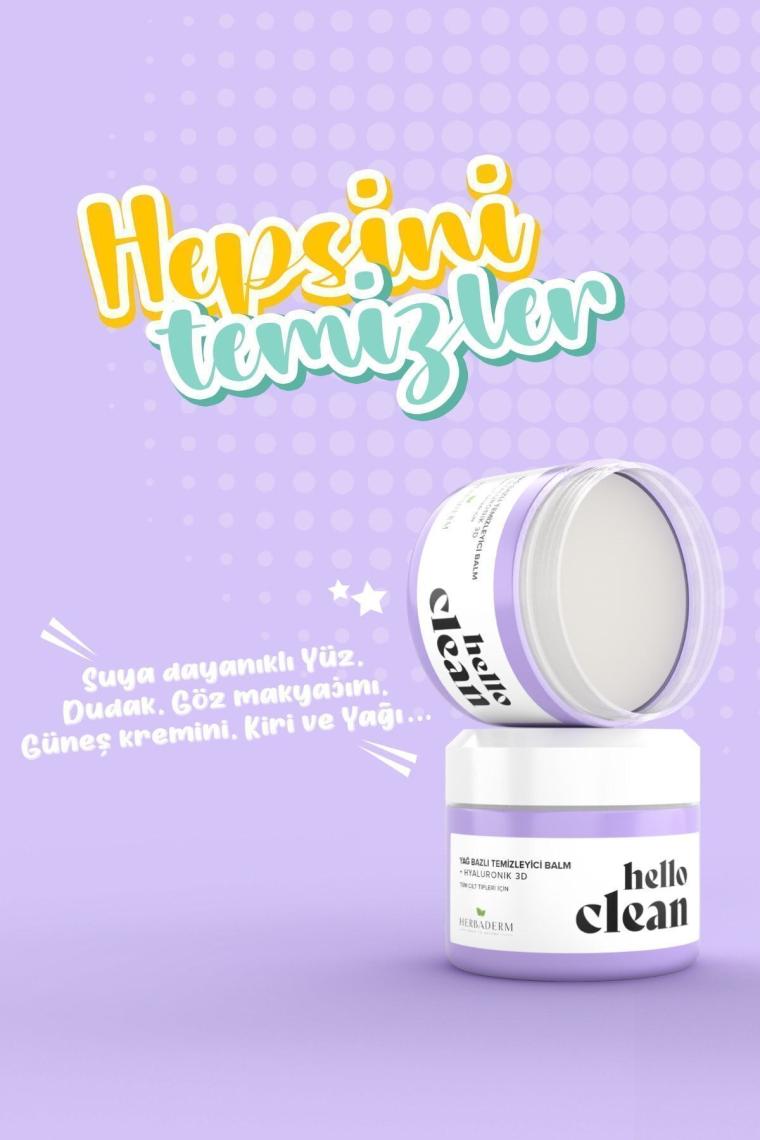 Hello Clean Yoğun Nemlendirici Yağ Bazlı Makyaj Temizleyici Balm