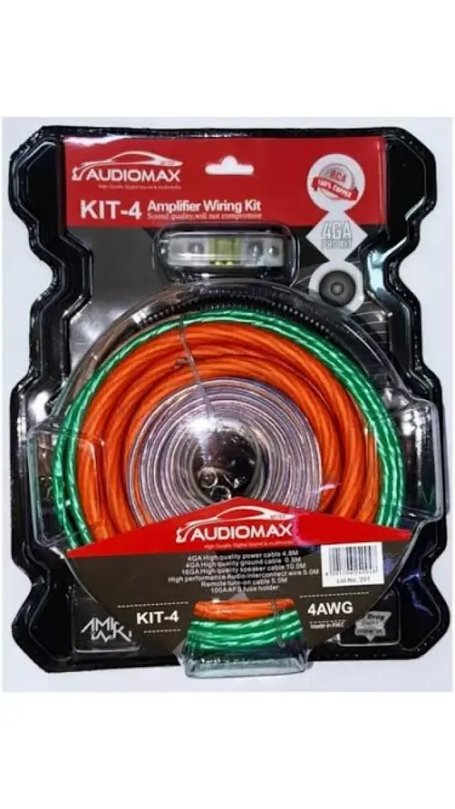 Audiomax Kablo Seti 4AWG Amfi Kablo Seti