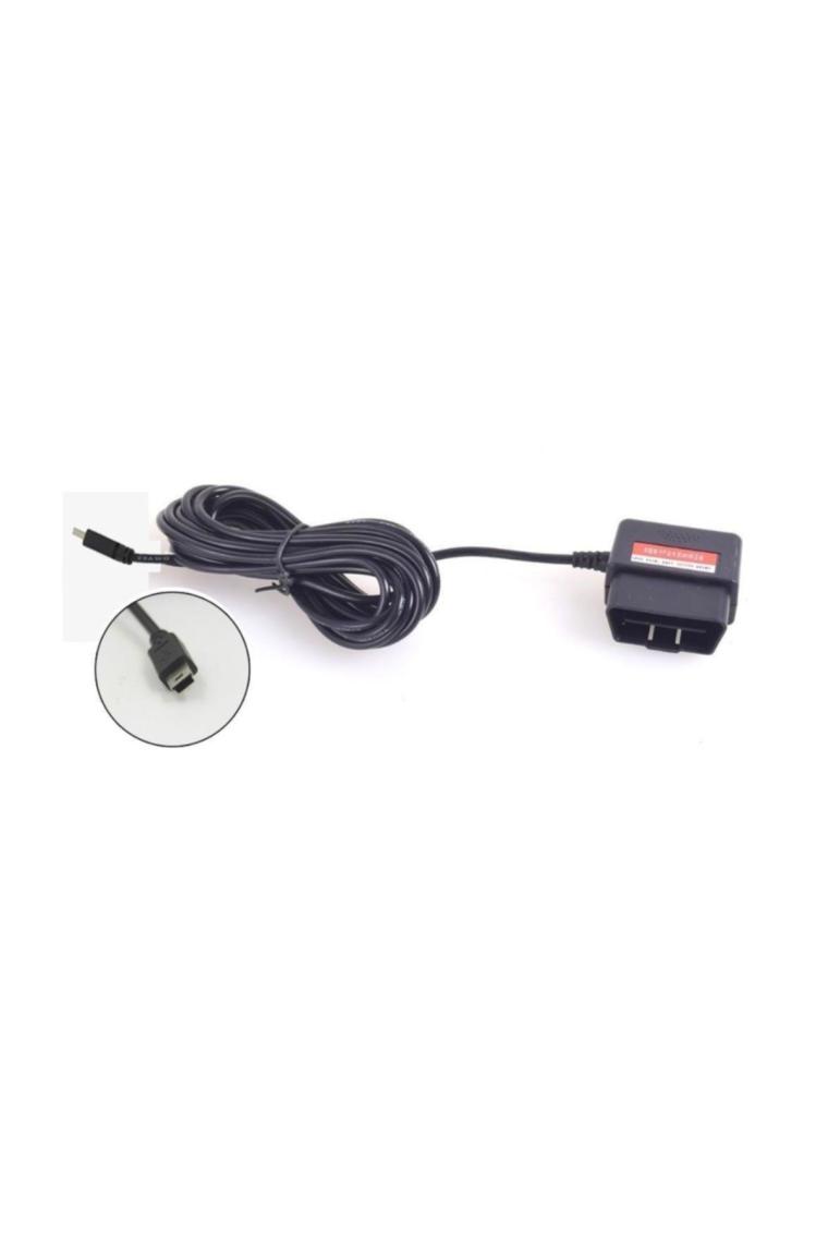 Novatek General Plus Allwinner Araç Kameraları OBD 2 Akım Korumalı Park Modu Kablosu 5V15A