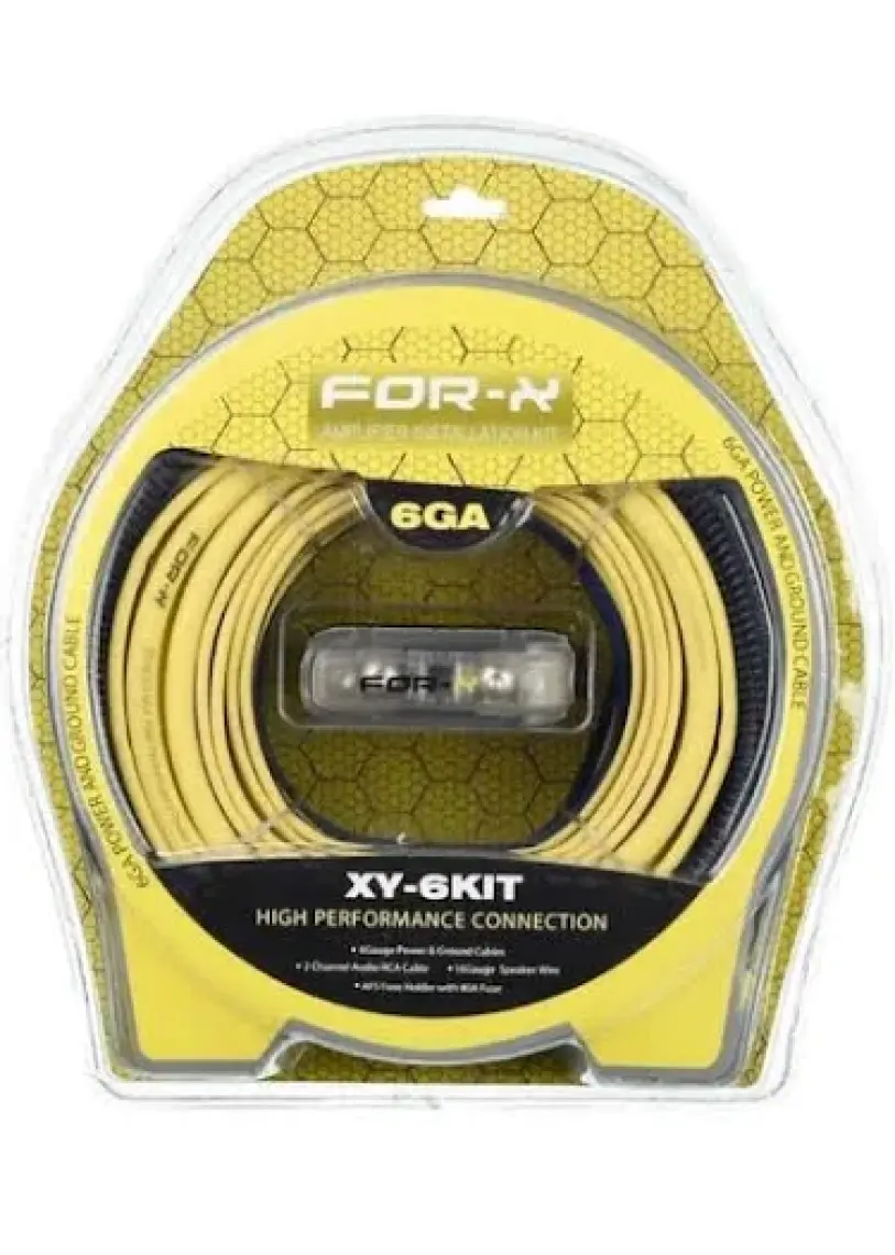 For-x Profesyonel Oto Anfi Kablo Seti Xy-6kıt 6ga
