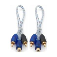 Soundacoustic Araç Tesisatı İçin Y Kablo 2 Erkek 1 Dişi Rca