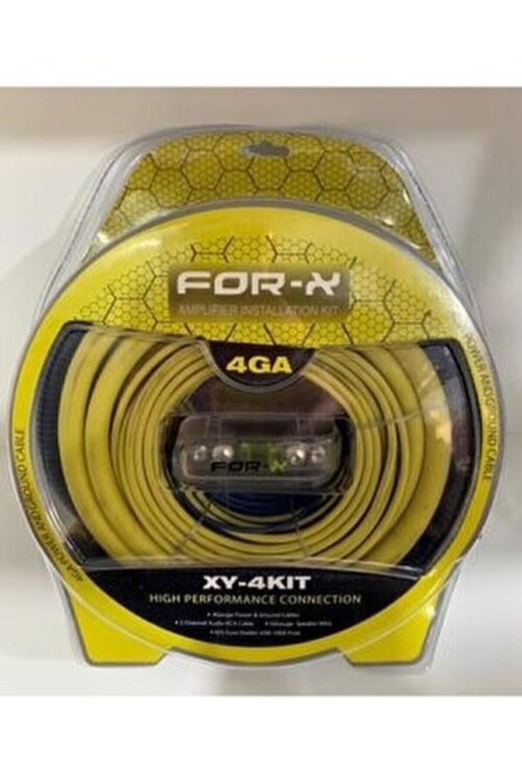 For-x Forx 4 Ga Profesyonel Seri Kalın Oto Amfi Kablo Seti