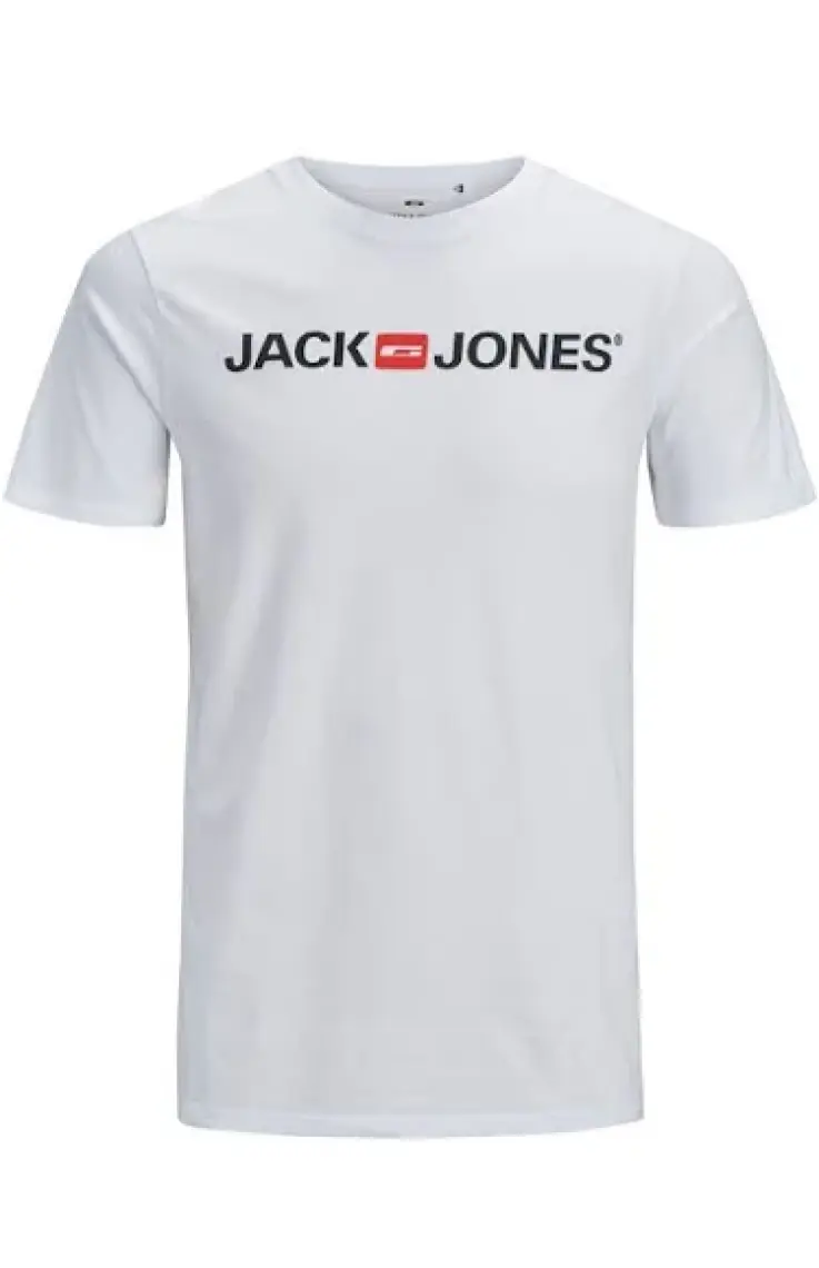 Jack & Jones JJECORP LOGO TEE SS CREW Beyaz Erkek Kısa Kol T-Shirt