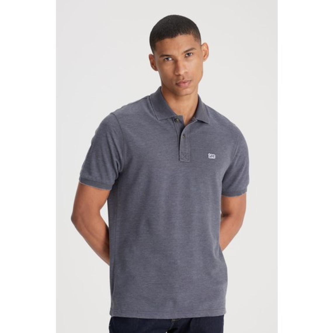 Regular Fit Normal Kesim Polo Yaka Antrasit Tişört