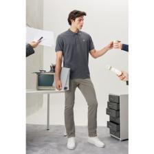 Regular Fit Normal Kesim Polo Yaka Antrasit Tişört