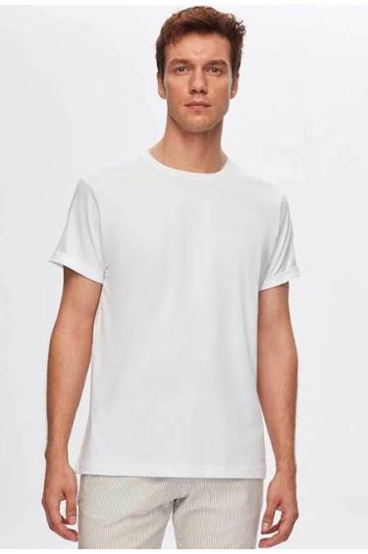 D'S Damat Slim Fit Beyaz T-shirt 4HC141996753M