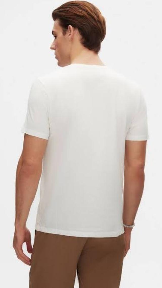 D'S Damat Slim Fit Beyaz T-shirt 4HC141996753M