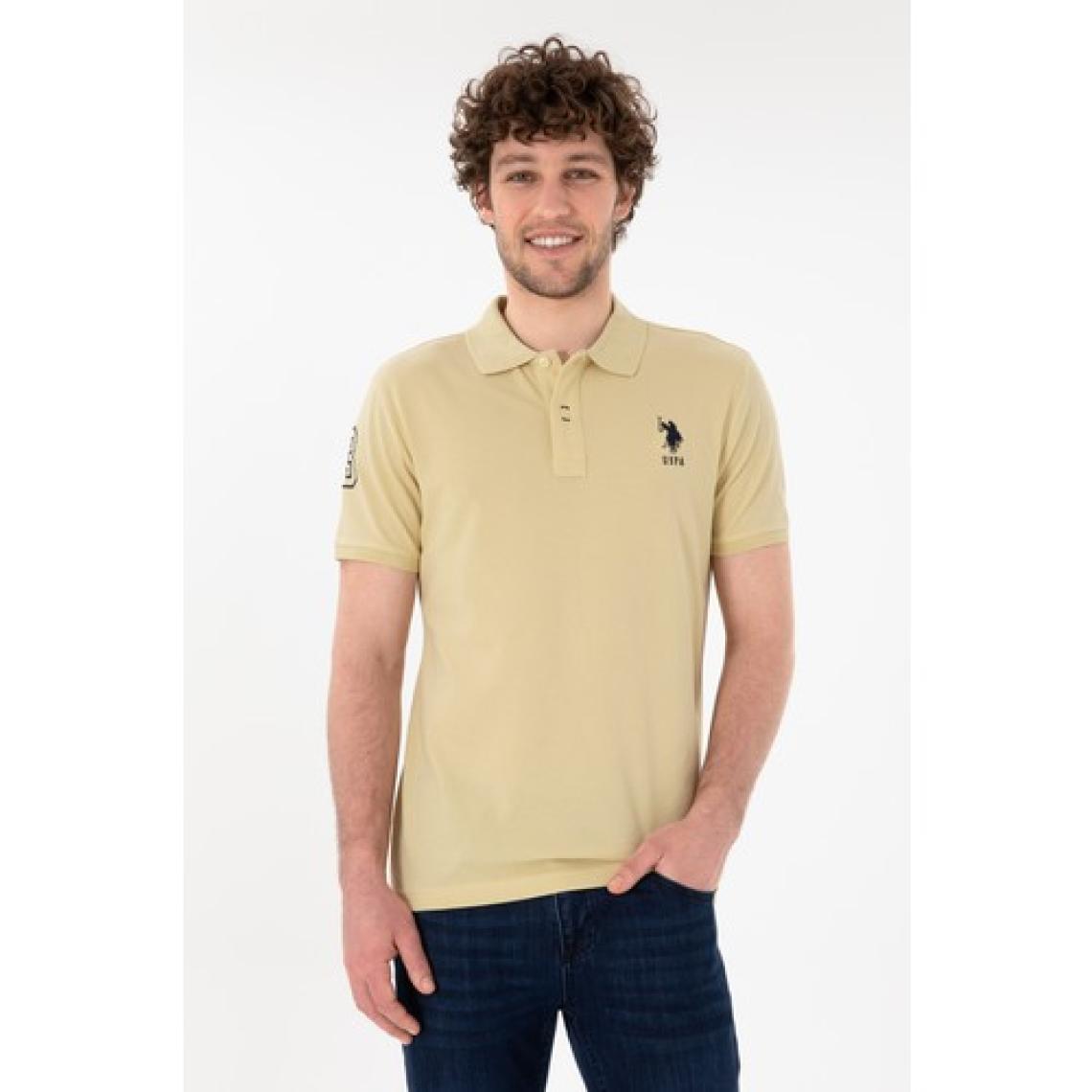 U.s. Polo Assn. Erkek Açık Haki Tişört Basic 50305929-VR183