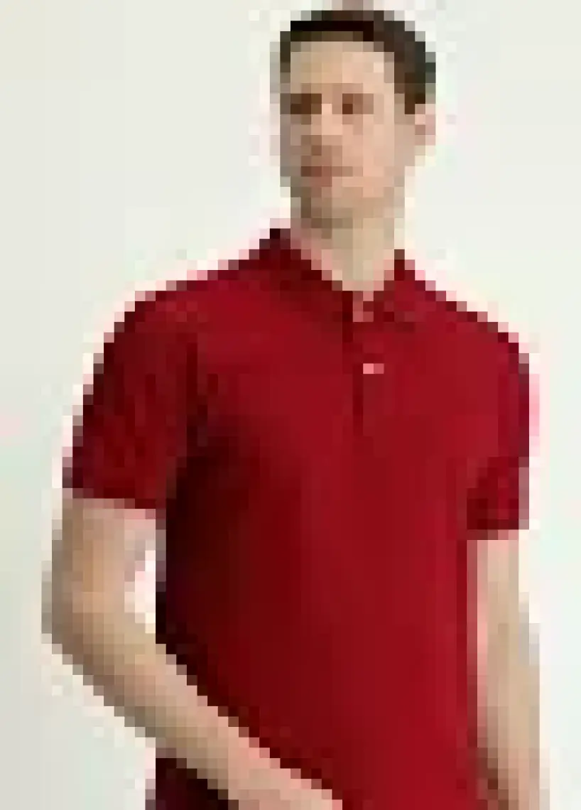Kiğılı Polo Yaka Slim Fit Nakışlı Tişört