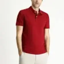 Kiğılı Polo Yaka Slim Fit Nakışlı Tişört