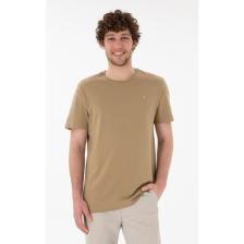 U.S. Polo Assn. Erkek Haki Tişört Basic 50305924-VR027