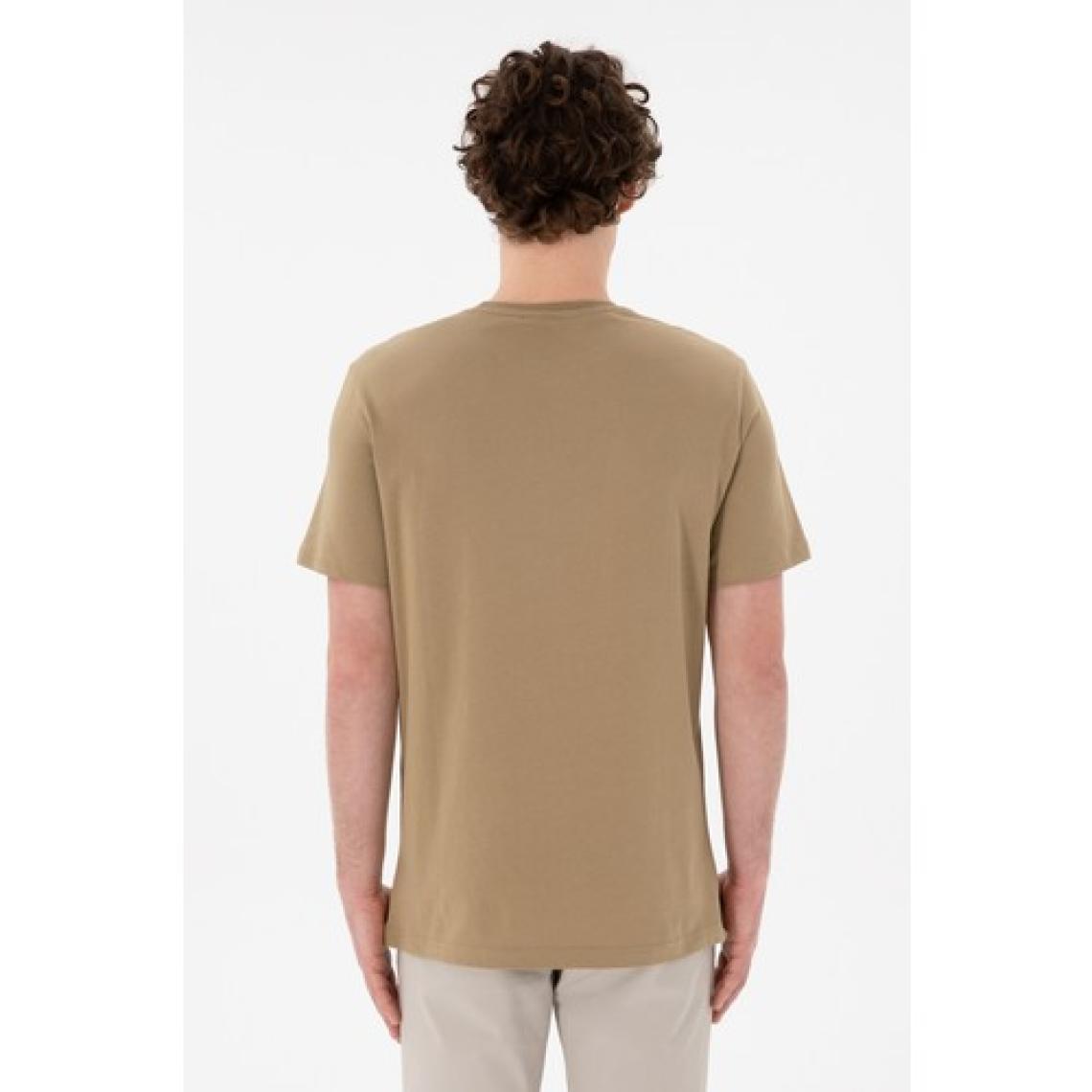 U.S. Polo Assn. Erkek Haki Tişört Basic 50305924-VR027