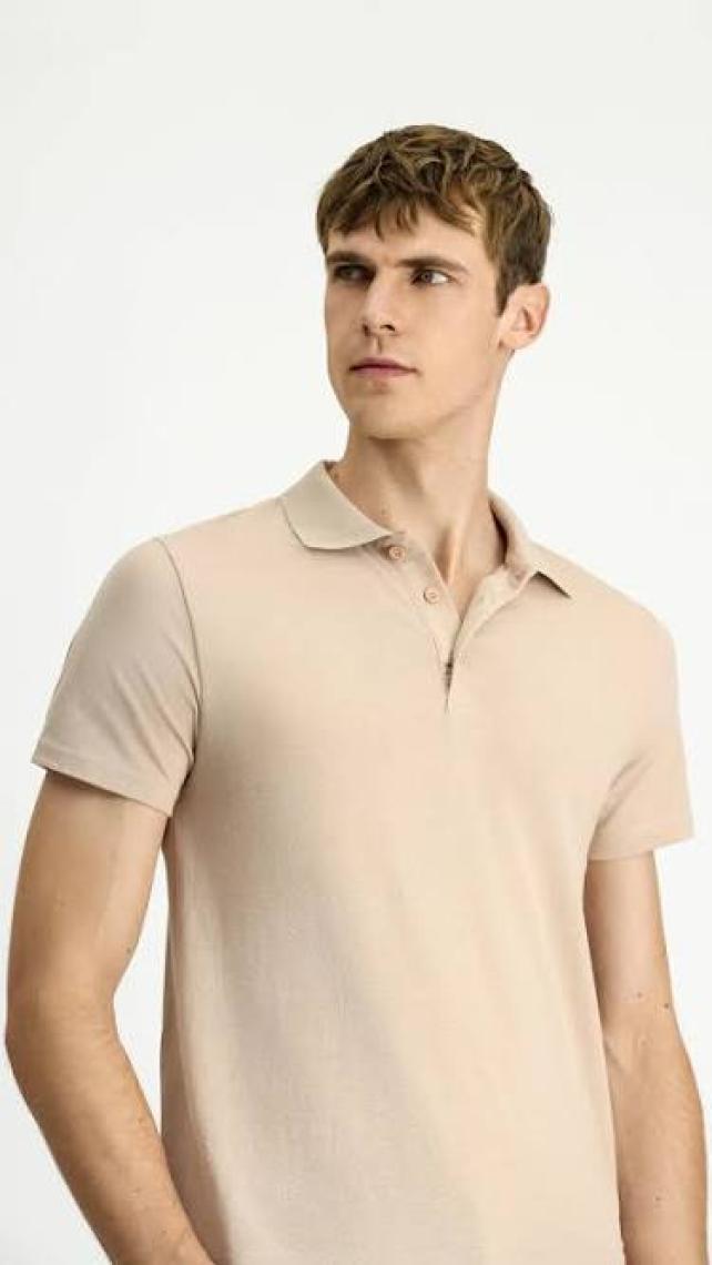 Polo Yaka Regular Fit Nakışlı Pamuklu Tişört