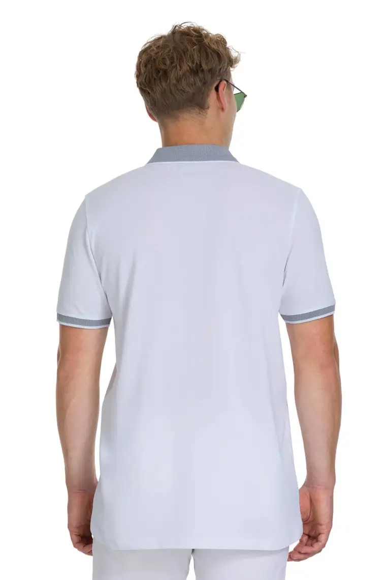 Beyaz Regular Fit 100% Pamuklu Polo Yaka Tişört