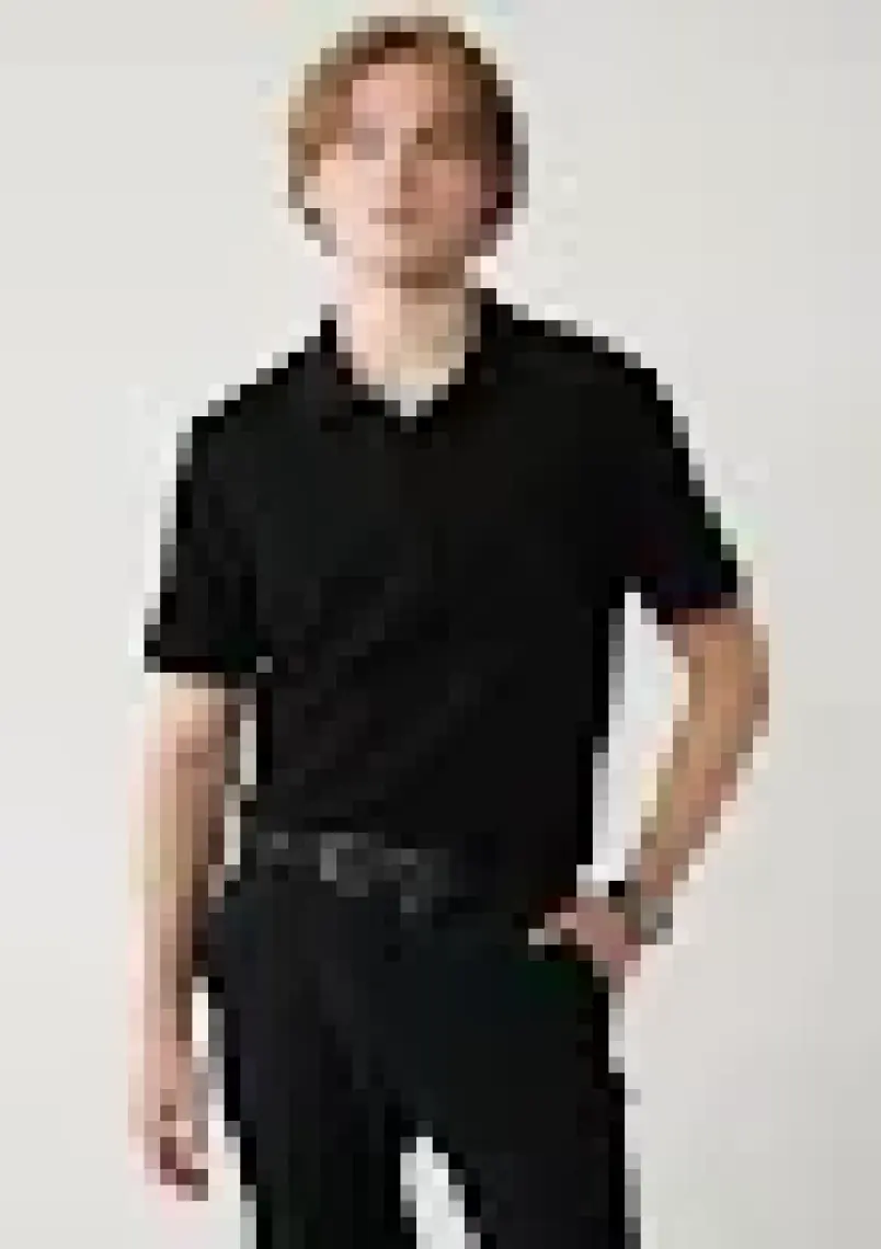 AVVA Erkek Siyah Regular Fit %100 Pamuk Hızlı Kuruyan Kıvrılmayan Polo Yaka T-shirt B001032