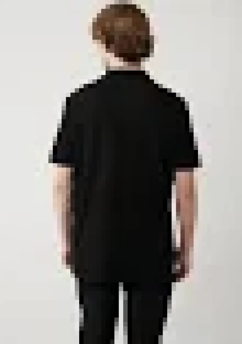 AVVA Erkek Siyah Regular Fit %100 Pamuk Hızlı Kuruyan Kıvrılmayan Polo Yaka T-shirt B001032