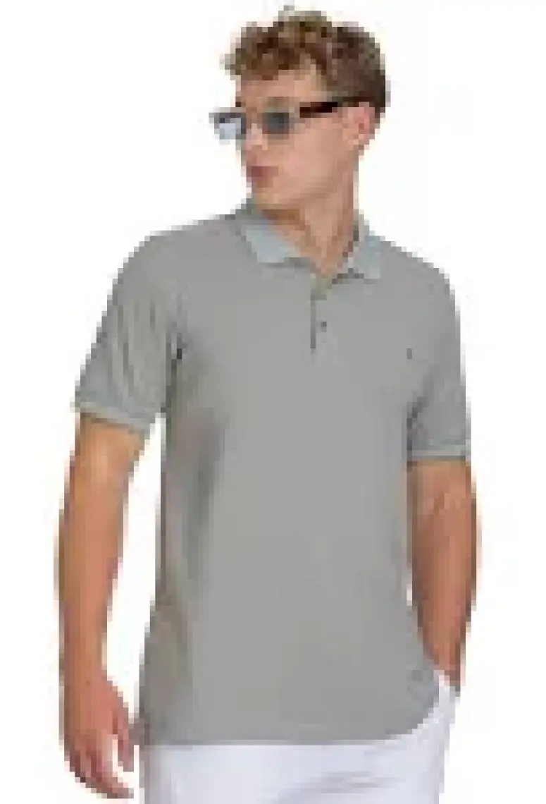 Haki Regular Fit 100% Pamuklu Polo Yaka Tişört
