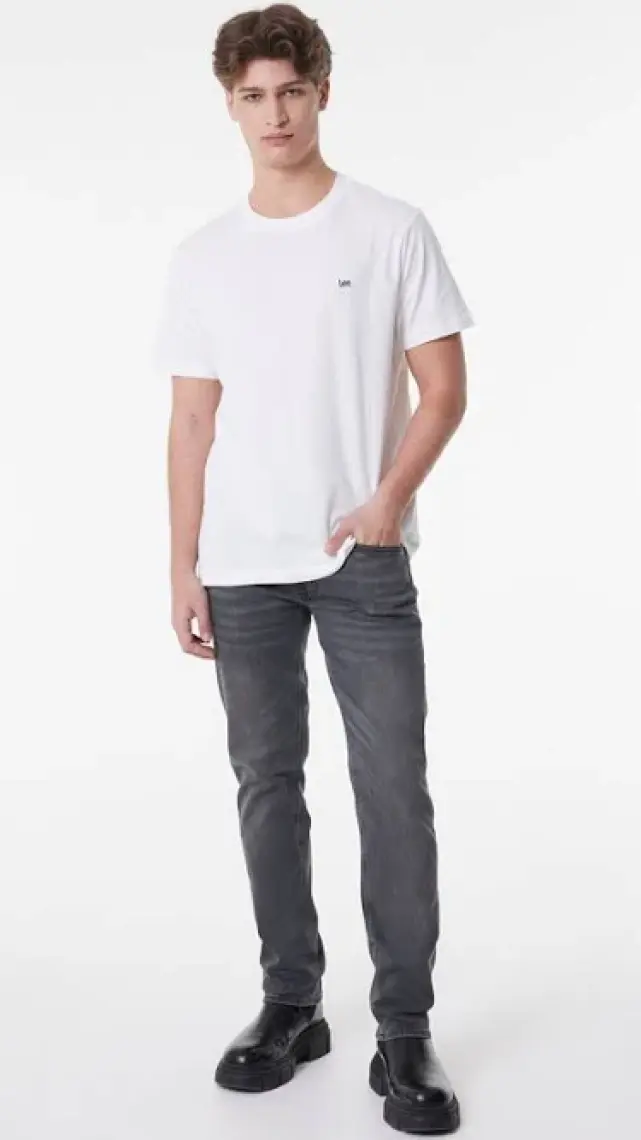 Lee Regular Fit Normal Kesim Sıfır Yaka %100 Pamuk Logolu Tişört